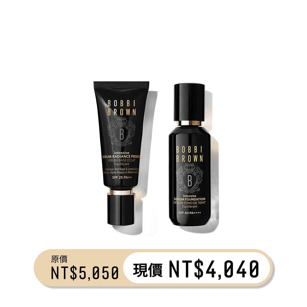 Model applying Skin Long-Wear Weightless Foundation to skin with a foundation brush